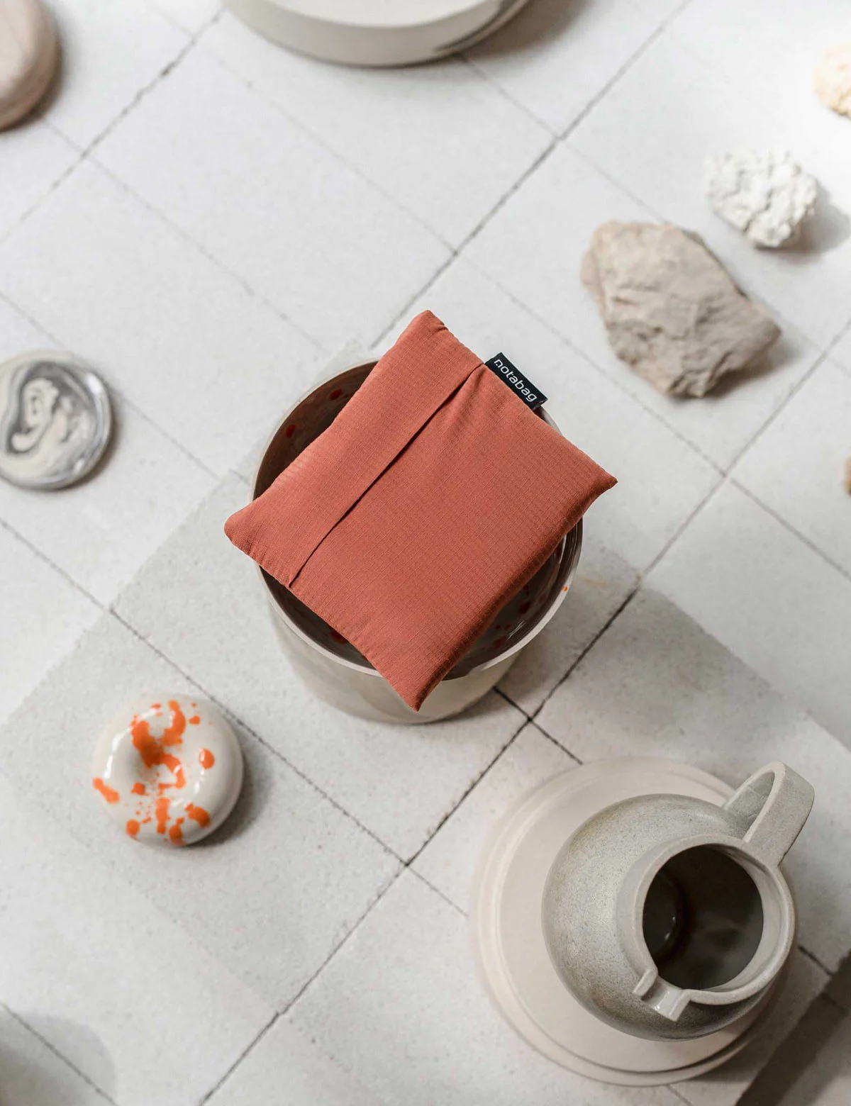Notabag 2-in-1 Rucksack und Einkaufstasche – Uni Terracotta, Detailansicht 6 | One Horizon