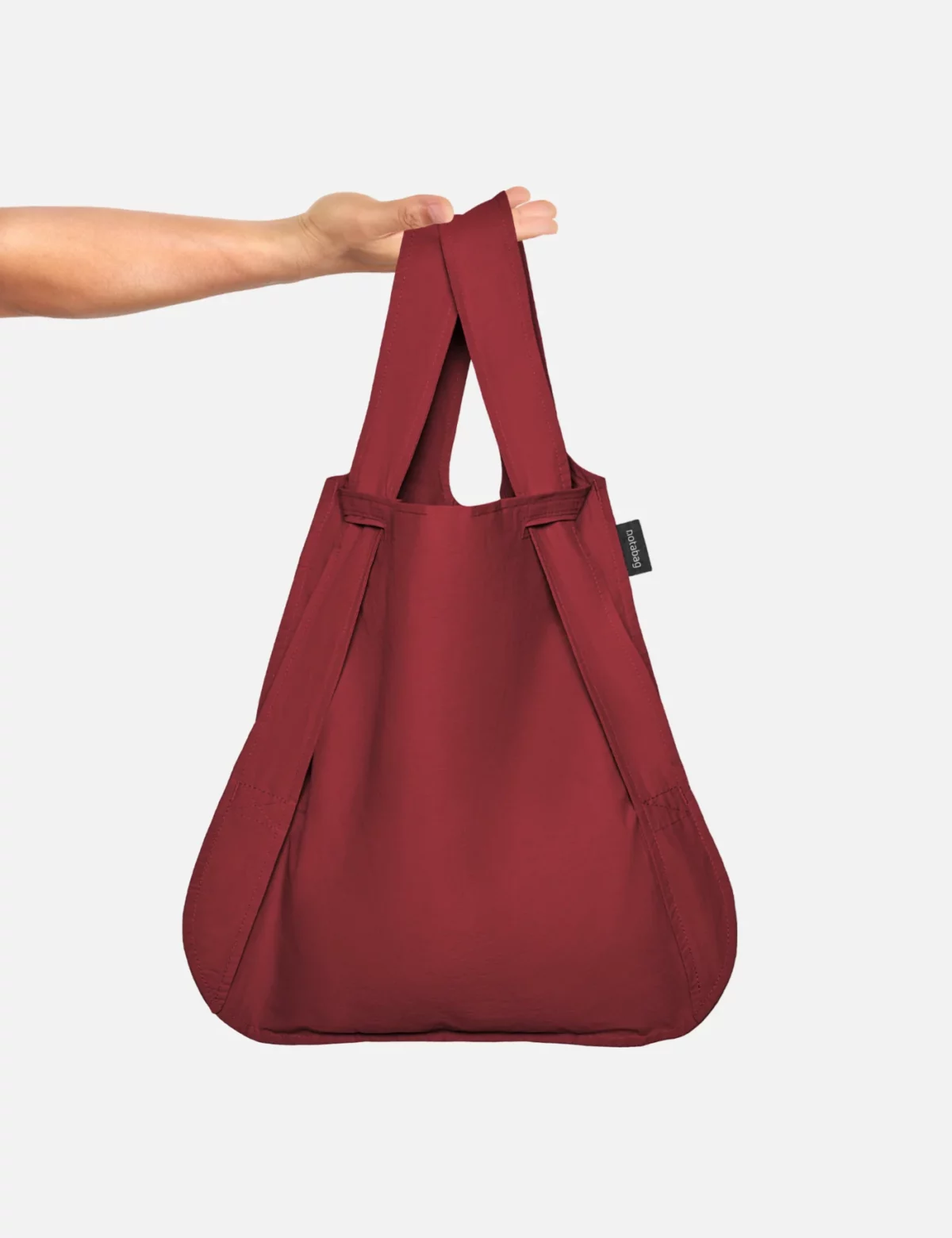 Notabag 2-in-1 Rucksack und Einkaufstasche – Uni Wine Red, Detailansicht 5 | One Horizon