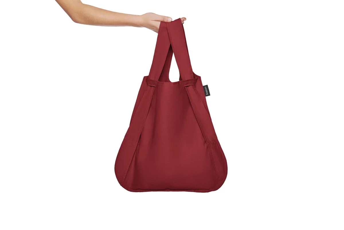 Notabag 2-in-1 Rucksack und Einkaufstasche – Uni Wine Red, Detailansicht 10 | One Horizon