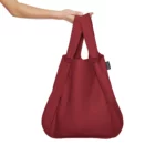 Notabag 2-in-1 Rucksack und Einkaufstasche – Uni Wine Red, Detailansicht 10 | One Horizon