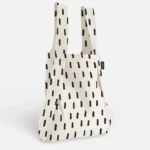 Notabag 2-in-1 Rucksack und Einkaufstasche – Muster & Dots Black Brush | One Horizon