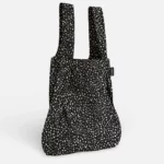 Notabag 2-in-1 Rucksack und Einkaufstasche – Muster & Dots Black Sprinkle | One Horizon