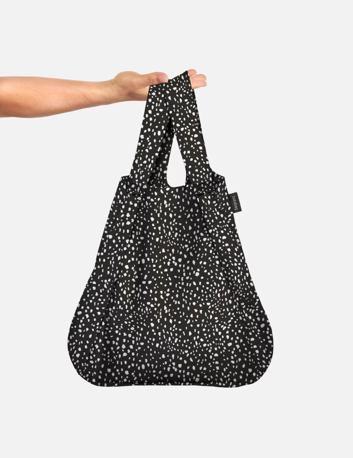 Notabag 2-in-1 Rucksack und Einkaufstasche – Muster & Dots Black Sprinkle, Detailansicht 5 | One Horizon
