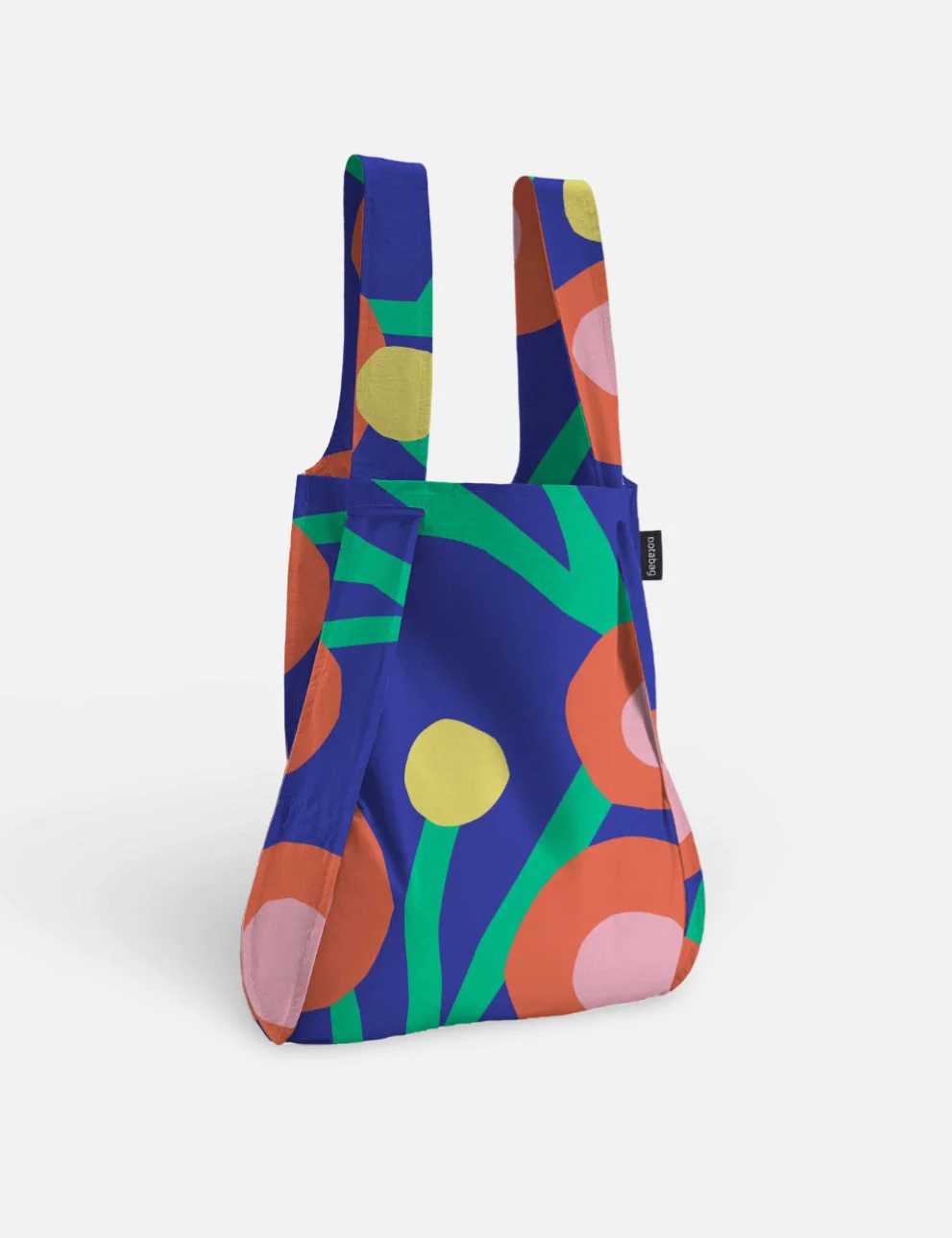 Notabag 2-in-1 Rucksack und Einkaufstasche – Muster & Dots Blossom | One Horizon