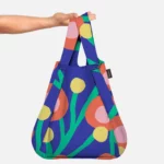 Notabag 2-in-1 Rucksack und Einkaufstasche – Muster & Dots Blossom, Detailansicht 5 | One Horizon