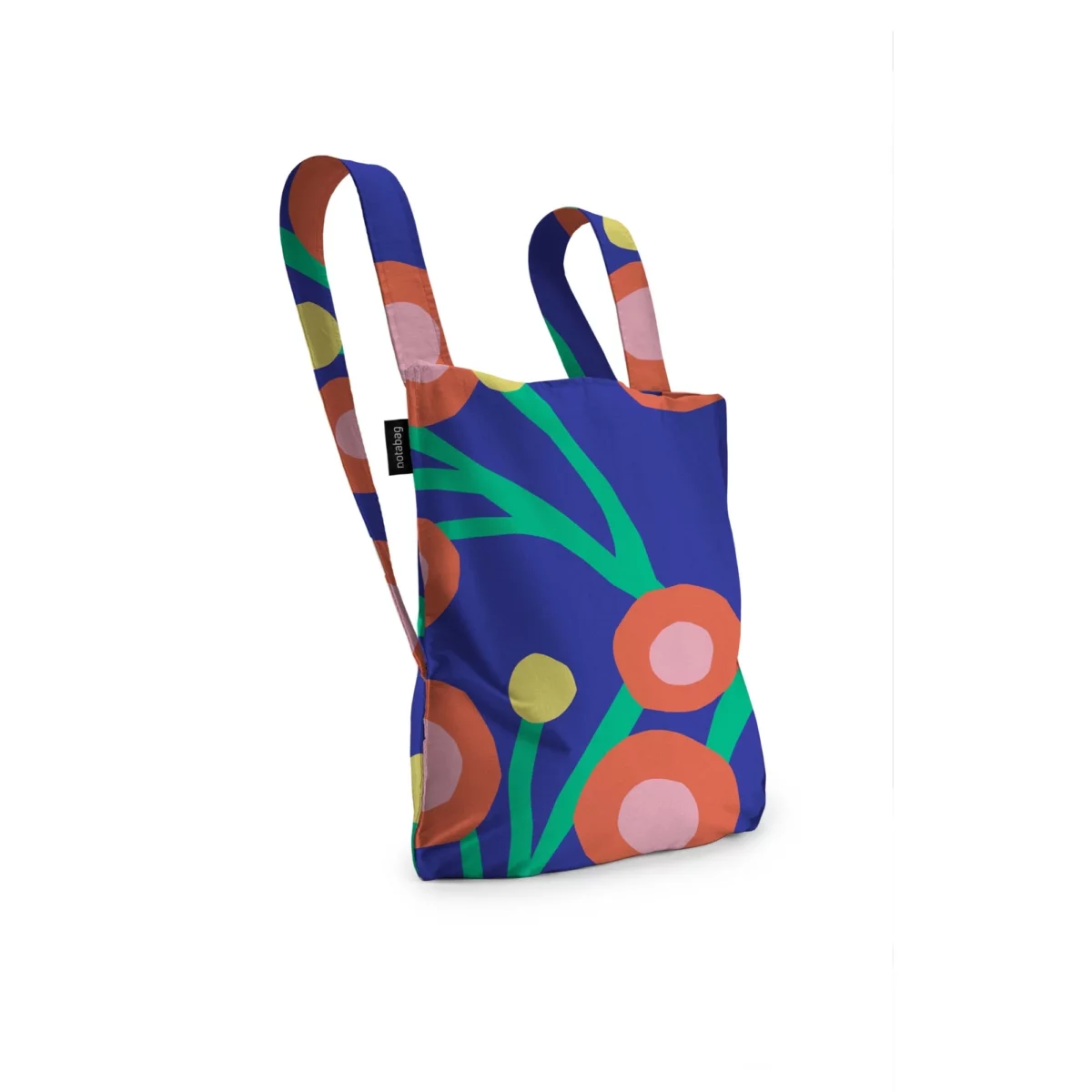 Notabag 2-in-1 Rucksack und Einkaufstasche – Muster & Dots Blossom, Detailansicht 10 | One Horizon