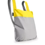 Notabag 2-in-1 Rucksack und Einkaufstasche – Muster & Dots Gelb & Grau, Detailansicht 3 | One Horizon