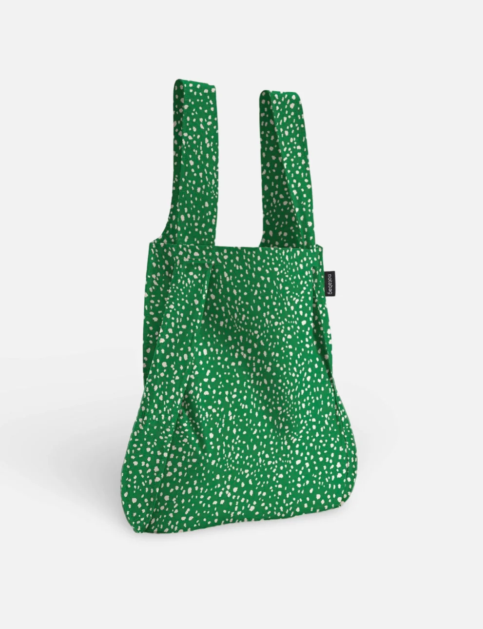 Notabag 2-in-1 Rucksack und Einkaufstasche – Muster & Dots Green Sprinkle | One Horizon