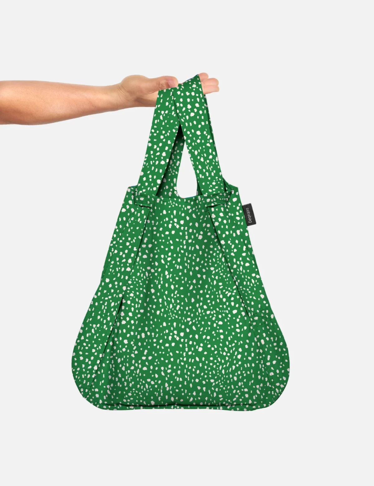 Notabag 2-in-1 Rucksack und Einkaufstasche – Muster & Dots Green Sprinkle, Detailansicht 5 | One Horizon