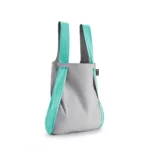 Notabag 2-in-1 Rucksack und Einkaufstasche – Muster & Dots Mint & Grau | One Horizon