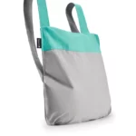 Notabag 2-in-1 Rucksack und Einkaufstasche – Muster & Dots Mint & Grau, Detailansicht 3 | One Horizon