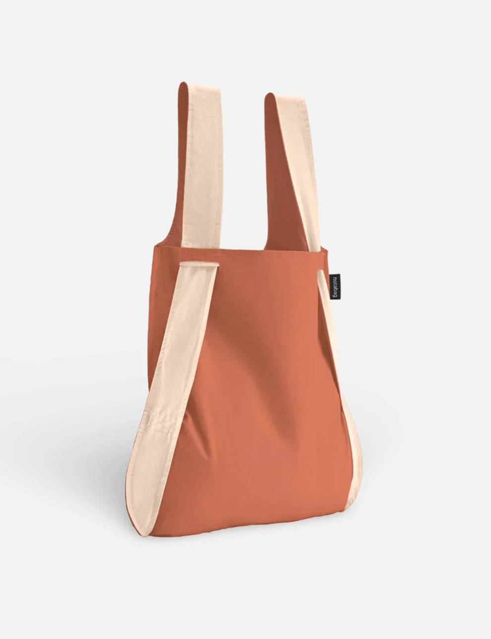 Notabag 2-in-1 Rucksack und Einkaufstasche – Muster & Dots Sand Terracotta | One Horizon