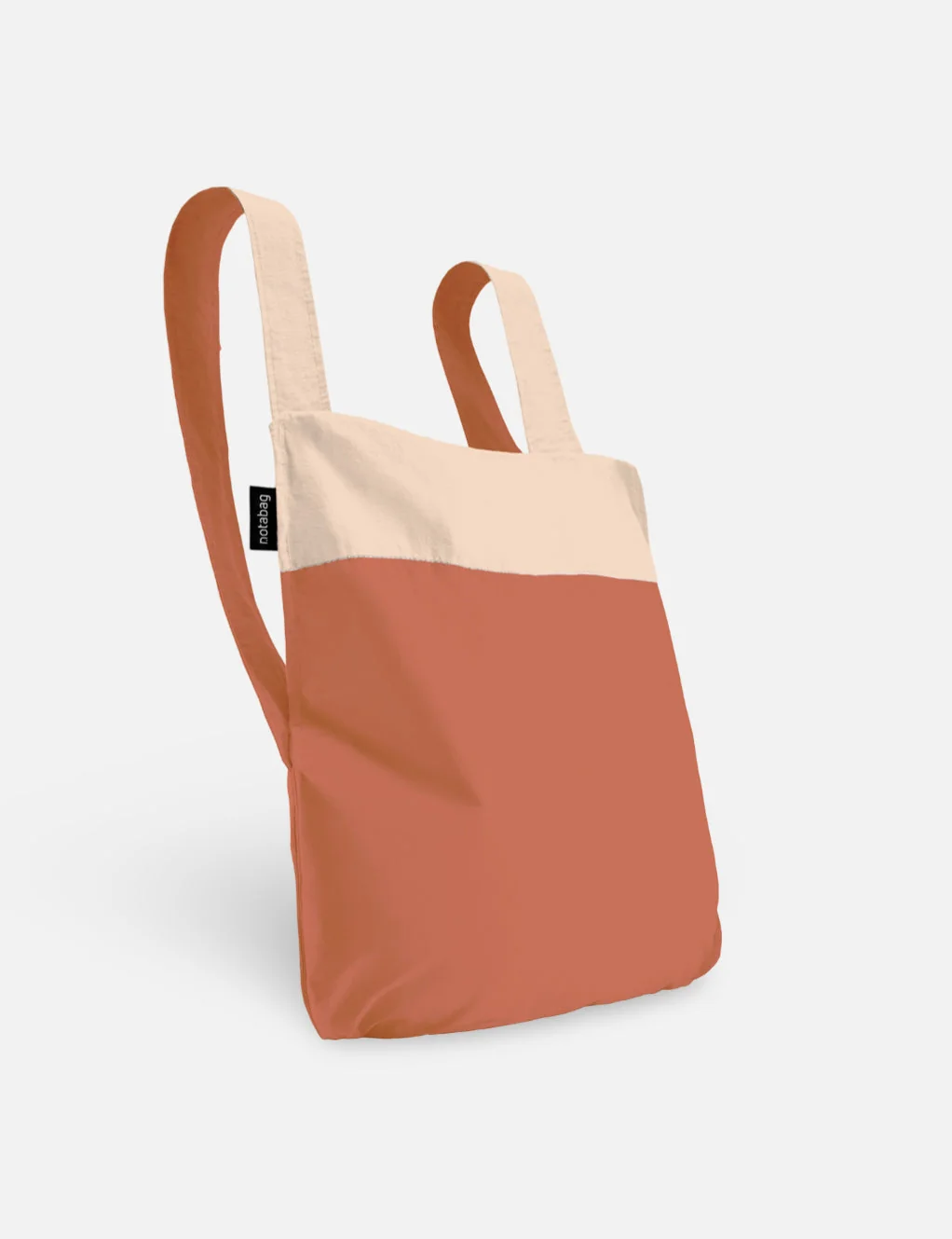 Notabag 2-in-1 Rucksack und Einkaufstasche – Muster & Dots Sand Terracotta, Detailansicht 3 | One Horizon