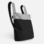 Notabag 2-in-1 Rucksack und Einkaufstasche – Muster & Dots Schwarz & Grau, Detailansicht 3 | One Horizon