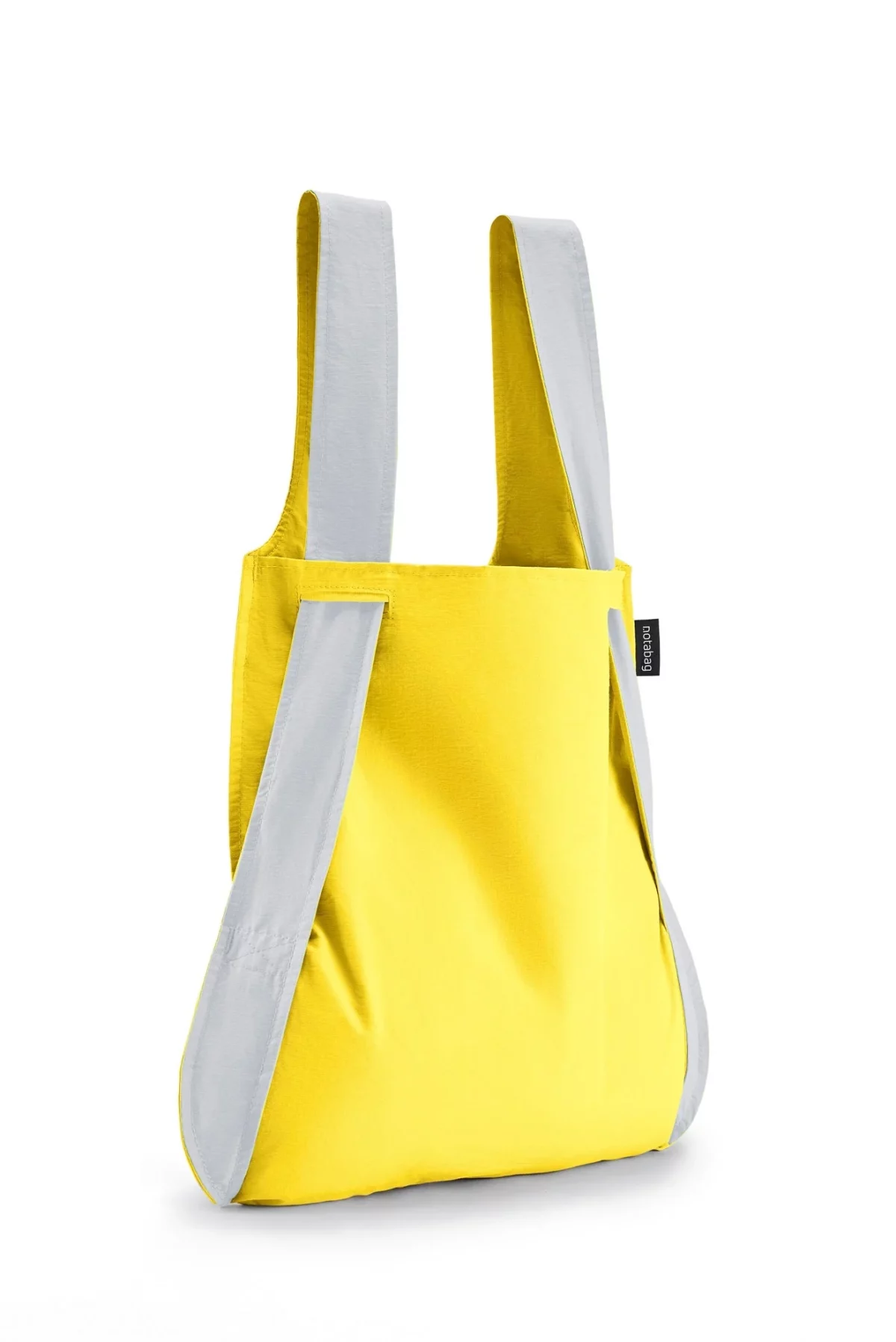 Notabag 2-in-1 Rucksack und Einkaufstasche – Reflective Reflektierend Gelb, Detailansicht 4 | One Horizon