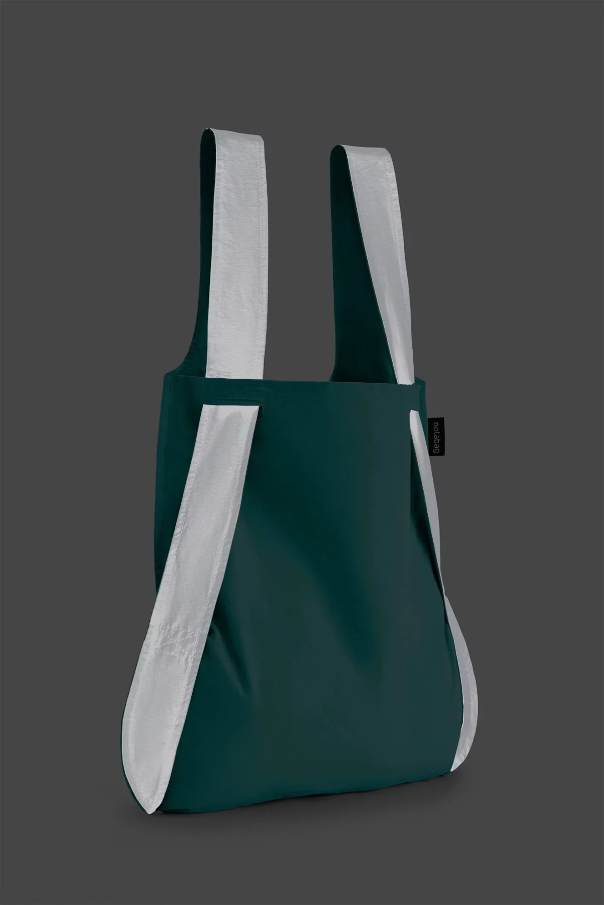 Notabag 2-in-1 Rucksack und Einkaufstasche – Reflective Reflektierend Mint, Detailansicht 3 | One Horizon