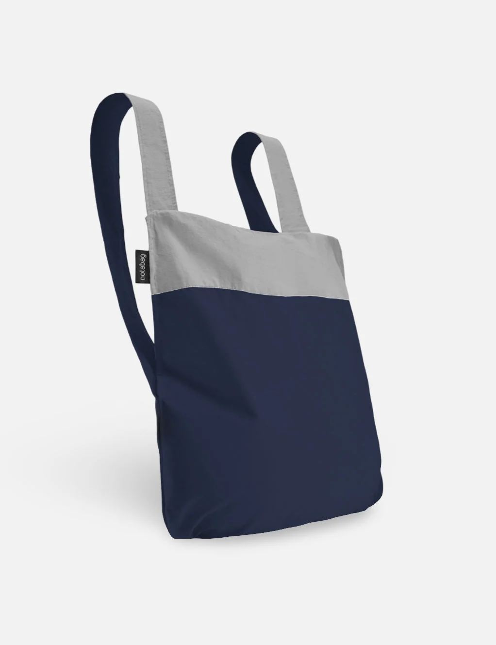 Notabag 2-in-1 Rucksack und Einkaufstasche – Reflective Reflektierend Navy, Detailansicht 3 | One Horizon