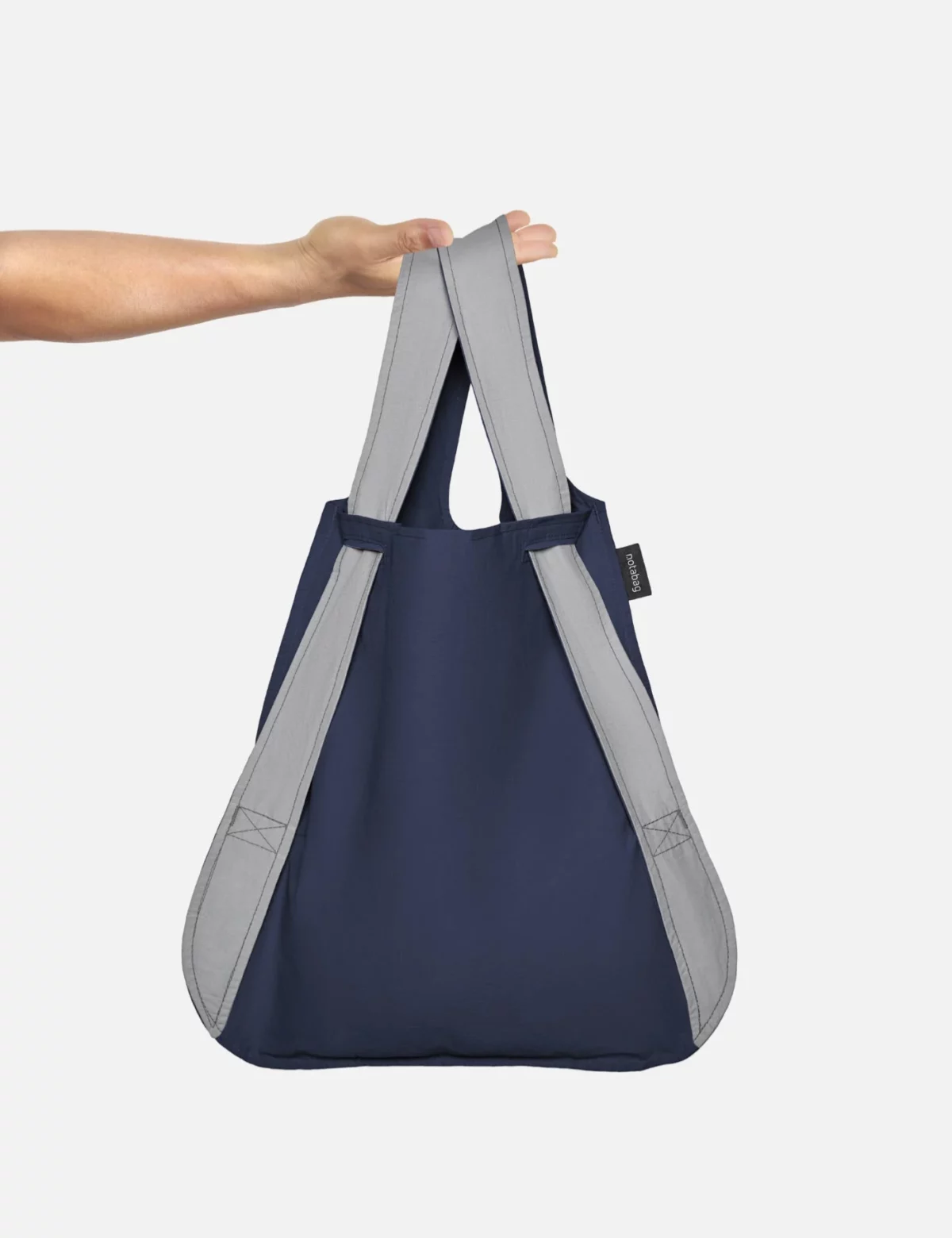 Notabag 2-in-1 Rucksack und Einkaufstasche – Reflective Reflektierend Navy, Detailansicht 5 | One Horizon