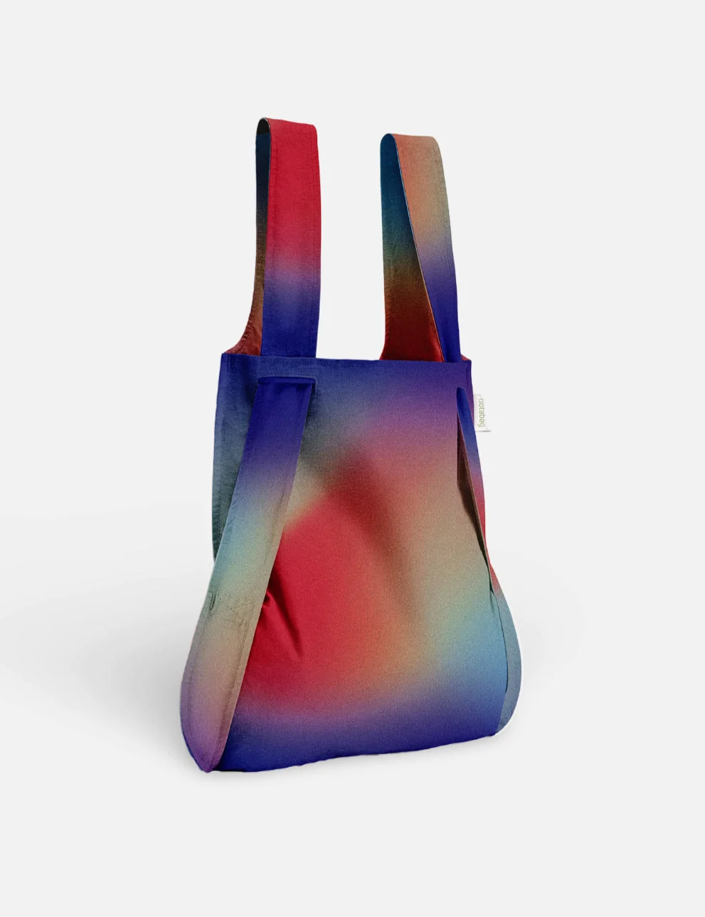 Sac à dos et sac de courses 2-en-1 Notabag – Rayures et dégradé « Gradient Aurora » | One Horizon