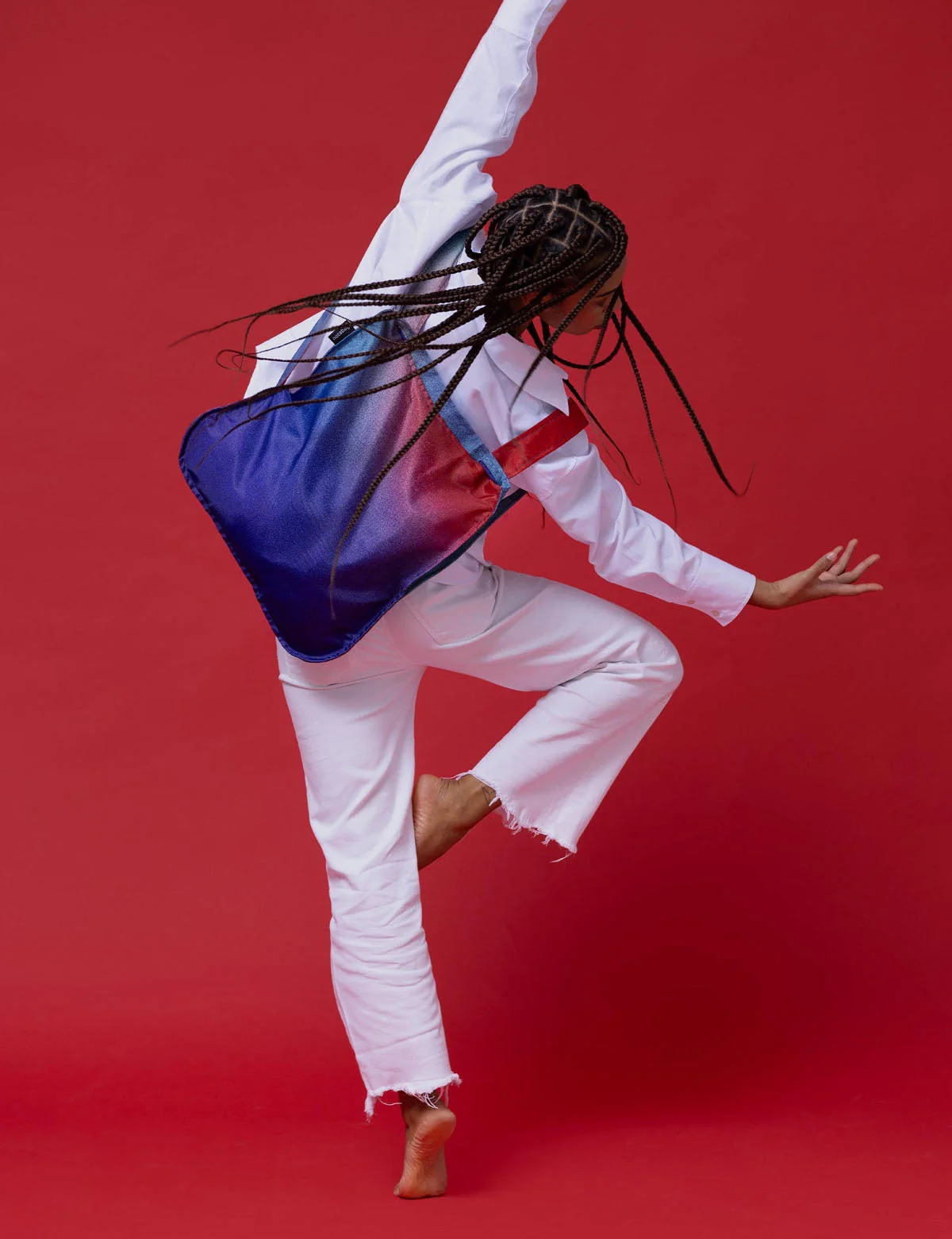 Sac à dos et sac de courses 2-en-1 Notabag – Rayures et dégradé « Gradient Aurora », vue détaillée 2 | One Horizon