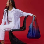 Sac à dos et sac de courses 2-en-1 Notabag – Rayures et dégradé « Gradient Aurora », vue détaillée 4 | One Horizon