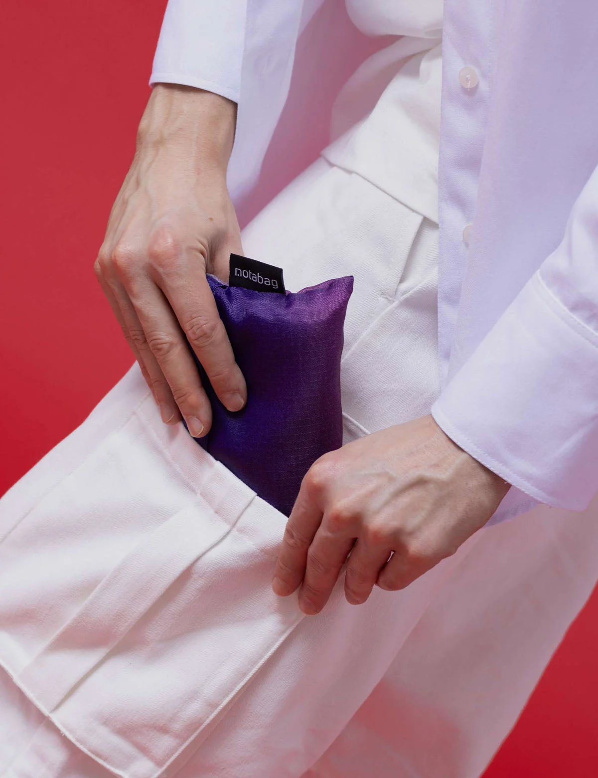 Sac à dos et sac de courses 2-en-1 Notabag – Rayures et dégradé « Gradient Aurora », vue détaillée n° 6 | One Horizon