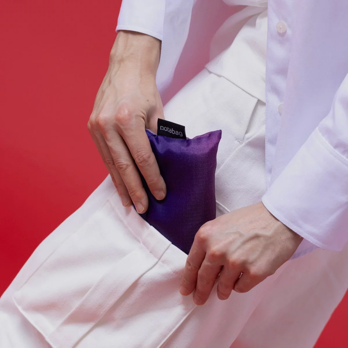Sac à dos et sac de courses 2-en-1 Notabag – Rayures et dégradé « Gradient Aurora », vue détaillée 10 | One Horizon