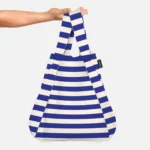 Sac à dos et sac de courses 2 en 1 Notabag – Rayures et rayures dégradées bleu marine, vue détaillée 5 | One Horizon