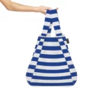 Sac à dos et sac de courses 2-en-1 Notabag – Rayures et dégradé de rayures bleu marine, vue détaillée 10 | One Horizon