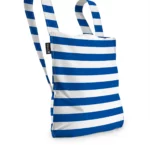 Sac à dos et sac de courses 2-en-1 Notabag – Rayures et dégradé de rayures bleu marine, vue détaillée 12 | One Horizon