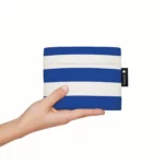 Sac à dos et sac de courses 2-en-1 Notabag – Rayures et dégradé de rayures bleu marine, vue détaillée 13 | One Horizon