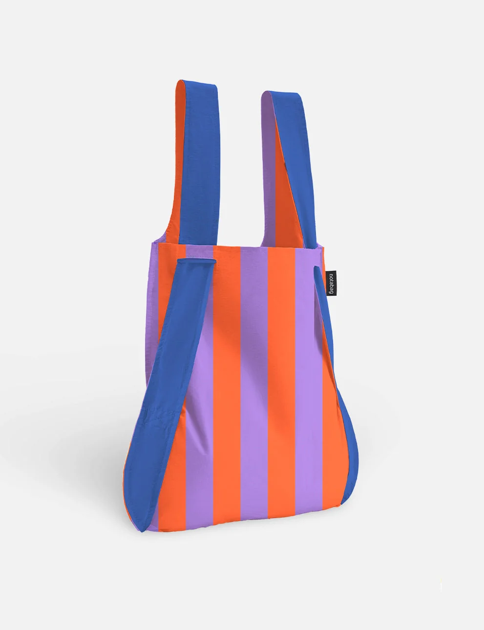 Sac à dos et sac de courses 2-en-1 Notabag – Rayures et dégradé de rayures Royal | One Horizon