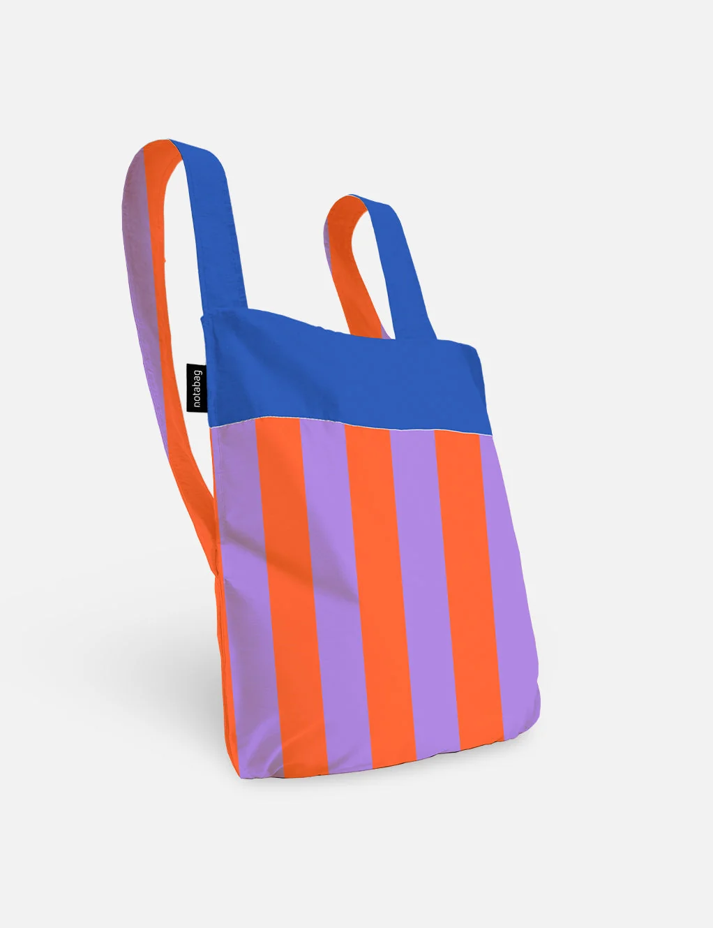 Sac à dos et sac de courses 2-en-1 Notabag – Rayures et dégradé de rayures « Royal », vue détaillée 3 | One Horizon