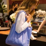 Notabag Faltbare Einkaufstasche – Uni Cornflower, Detailansicht 2 | One Horizon