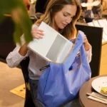 Notabag Faltbare Einkaufstasche – Uni Cornflower, Detailansicht 4 | One Horizon