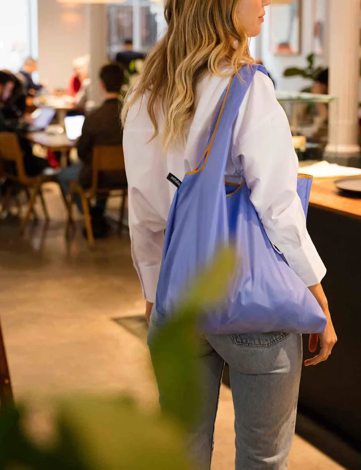 Notabag Faltbare Einkaufstasche – Uni Cornflower, Detailansicht 6 | One Horizon