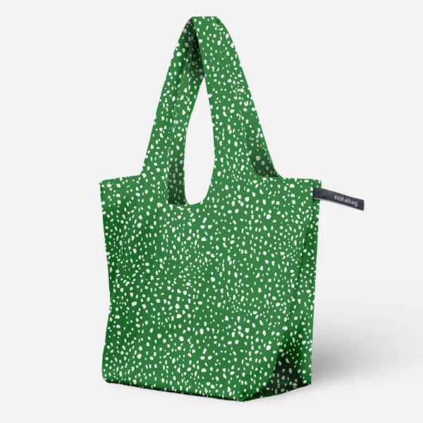 Foldable Shopping Bag – Patterns & Stripes - Green Sprinkles