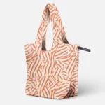 Sac à provisions pliable – Motifs et rayures Peach Twist