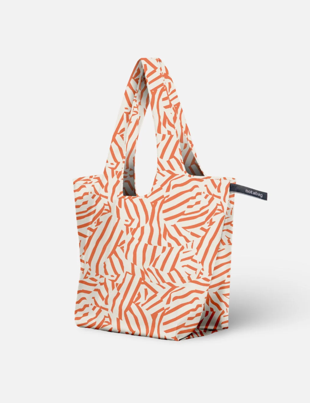 Sac à provisions pliable – Motifs et rayures Peach Twist
