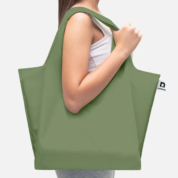 Notabag Faltbare Einkaufstasche – Uni Olive, Detailansicht 8 | One Horizon