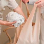 Notabag Faltbare Einkaufstasche – Uni Sand, Detailansicht 2 | One Horizon