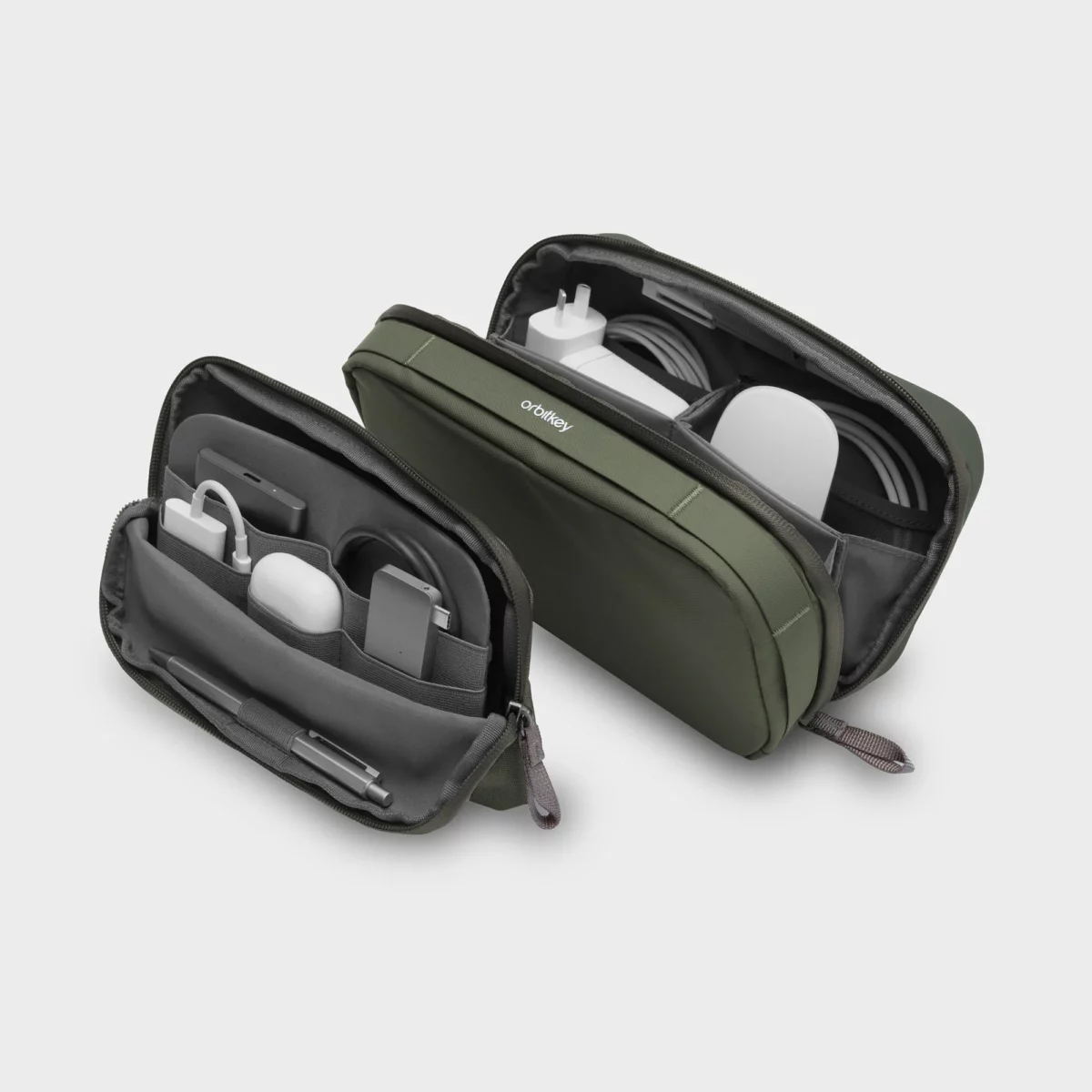 Orbitkey Orbitkey 2-in-1 Tech Pouch Olive | One Horizon