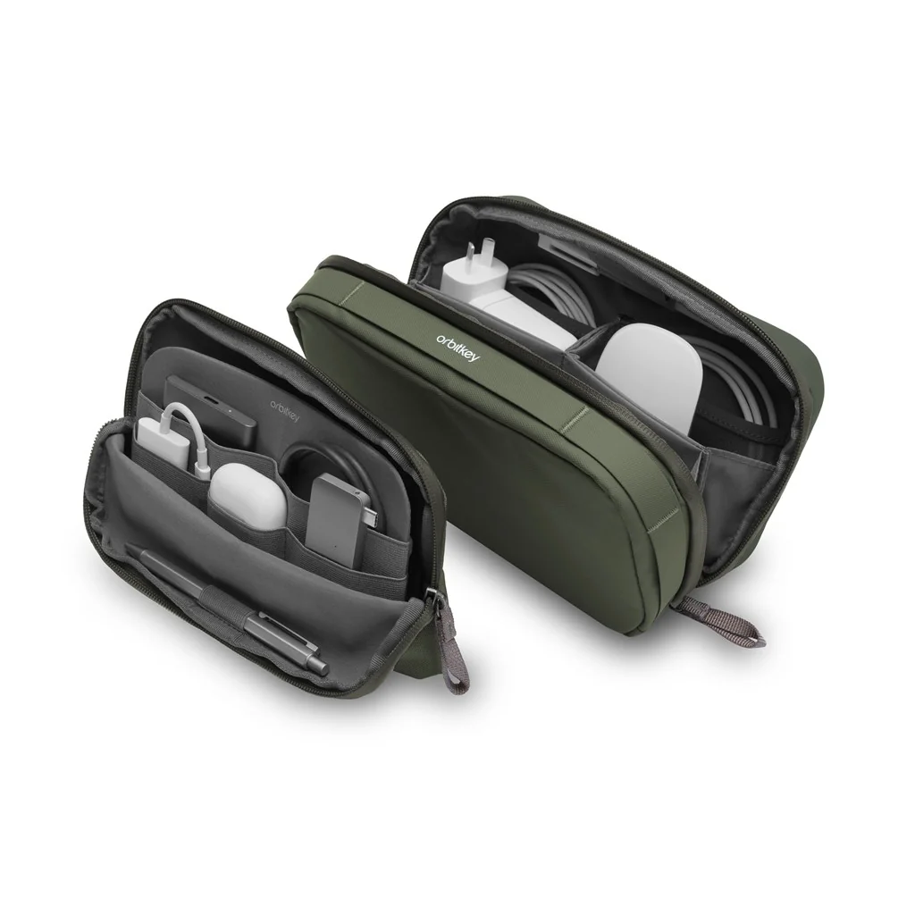 Orbitkey Orbitkey 2-in-1 Tech Pouch Olive, Detailansicht 8 | One Horizon