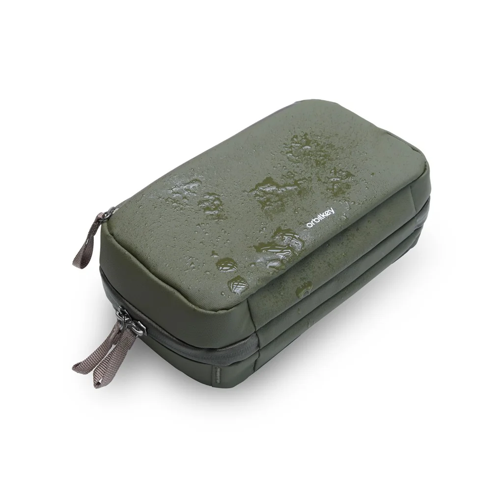 Orbitkey Orbitkey 2-in-1 Tech Pouch Olive, Detailansicht 9 | One Horizon