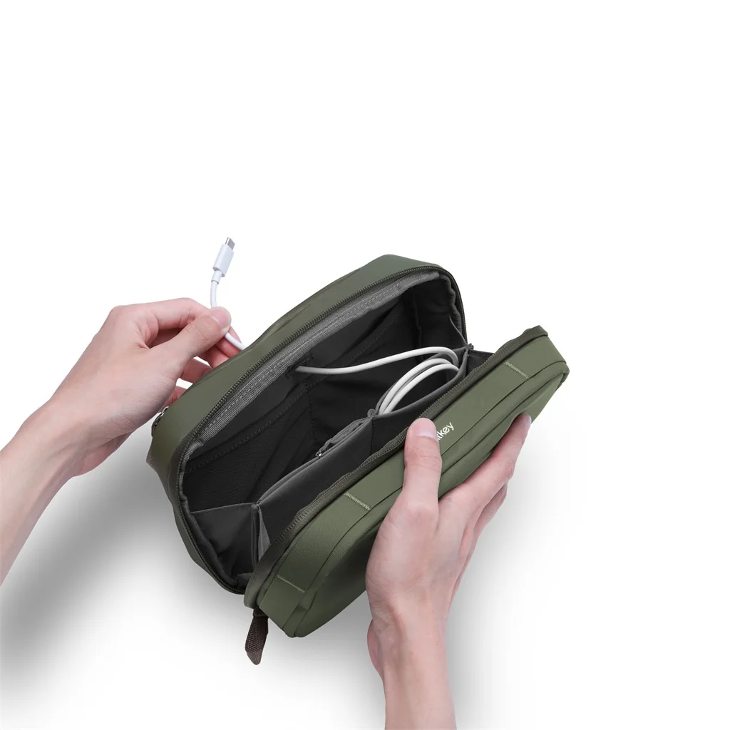Orbitkey Orbitkey 2-in-1 Tech Pouch Olive, Detailansicht 10 | One Horizon