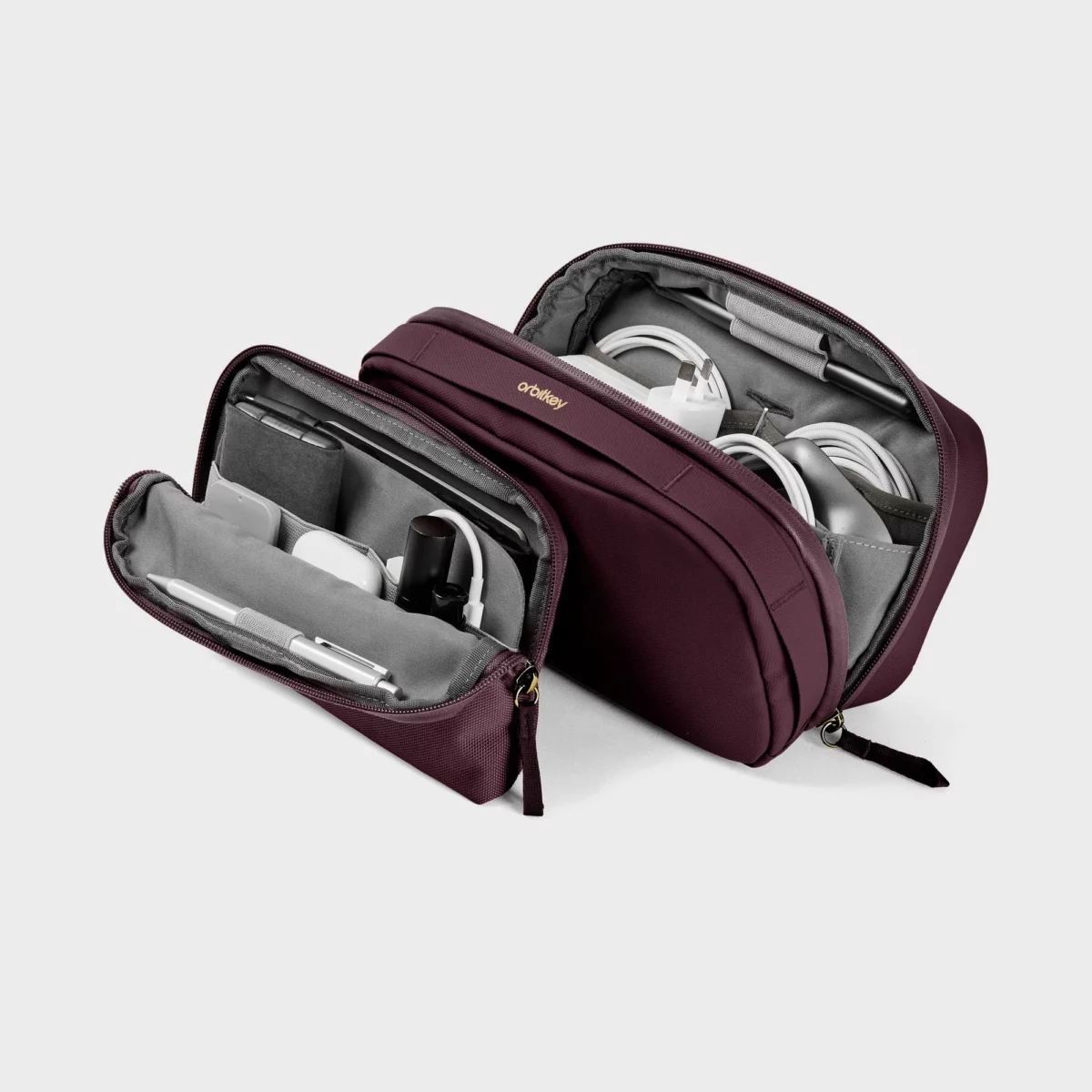 Orbitkey Orbitkey 2-in-1 Tech Pouch Plum | One Horizon