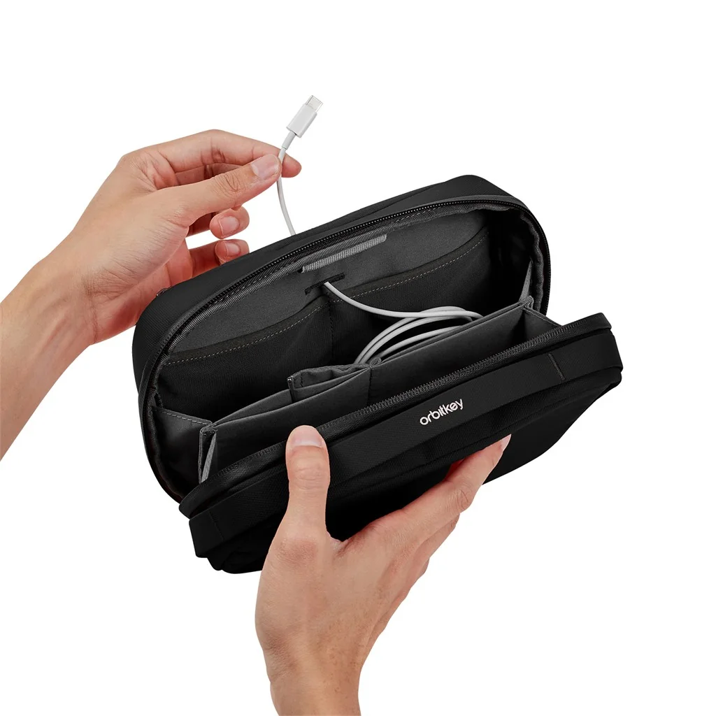 Orbitkey Orbitkey 2-in-1 Tech Pouch Schwarz, Detailansicht 10 | One Horizon