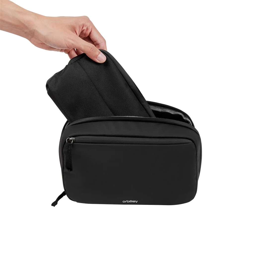 Orbitkey Orbitkey 2-in-1 Tech Pouch Schwarz, Detailansicht 12 | One Horizon