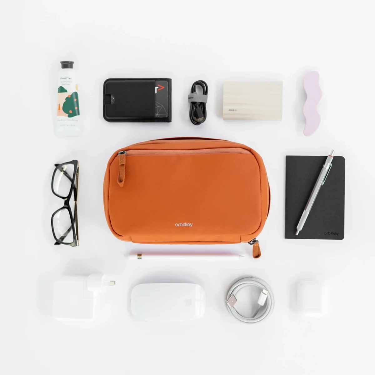 Orbitkey Orbitkey 2-in-1 Tech Pouch Terracotta, Detailansicht 6 | One Horizon