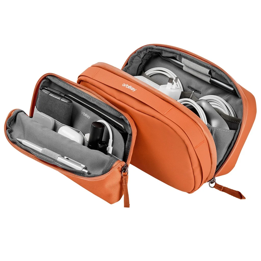 Orbitkey Orbitkey 2-in-1 Tech Pouch Terracotta, Detailansicht 9 | One Horizon